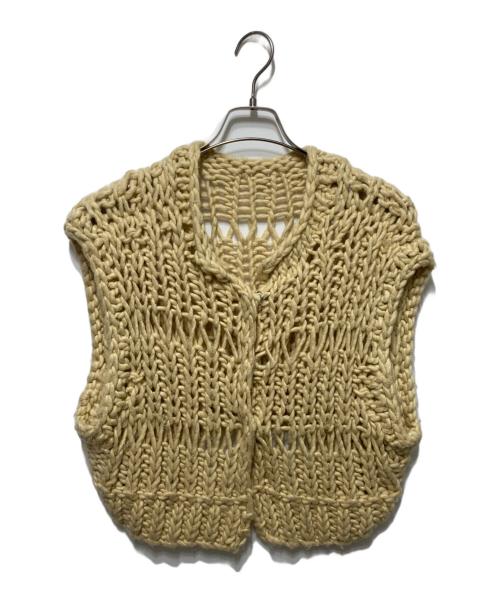 TODAYFUL（トゥデイフル）TODAYFUL (トゥデイフル) Chunky Hand Knitvest ベージュ サイズ:Fの古着・服飾アイテム