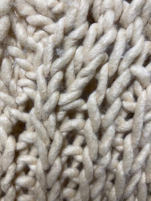 TODAYFUL（トゥデイフル）TODAYFUL (トゥデイフル) Chunky Hand Knitvest ベージュ サイズ:Fの古着・服飾アイテム
