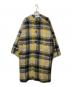 BEAMS BOY（ビームスボーイ）の古着「スライバー タータンチェック ノーカラーコート」｜イエロー