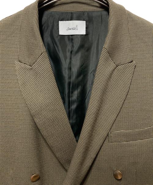 soerte（ソエルテ）soerte (ソエルテ) Over size 6B assort blazer/オーバーサイズアソートブレザー ブラウン サイズ:2の古着・服飾アイテム