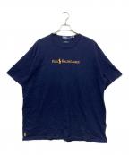 BEAMS×POLO RALPH LAURENビームス×ポロ・ラルフローレン）の古着「別注 Gold Logo T-Shirt」｜ネイビー