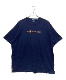 BEAMS×POLO RALPH LAUREN（ビームス×ポロ・ラルフローレン）の古着「別注 Gold Logo T-Shirt」｜ネイビー