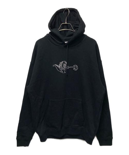 LACOSTE（ラコステ）LACOSTE (ラコステ) ゴジラフーディー ブラック サイズ:Ｍの古着・服飾アイテム