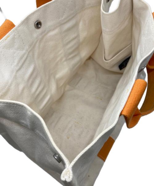 HERMES（エルメス）HERMES (エルメス) PMトートバッグ ベージュ×オレンジの古着・服飾アイテム