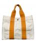 HERMES (エルメス) PMトートバッグ ベージュ×オレンジ：10000円