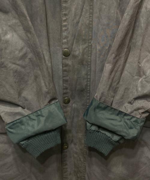 Barbour（バブアー）Barbour (バブアー) BURGHLEY ロングオイルドコート ネイビー サイズ:C38の古着・服飾アイテム