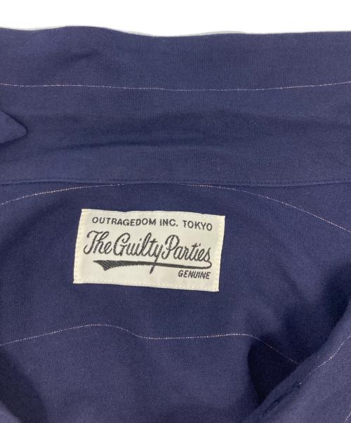 WACKO MARIA（ワコマリア）WACKO MARIA (ワコマリア) KASURI STRIPED OPEN COLLAR SHIRT ネイビー サイズ:XLの古着・服飾アイテム