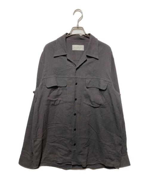 ENCOMING（インカミング）ENCOMING (インカミング) 開襟シャツ グレー サイズ:Ⅼの古着・服飾アイテム