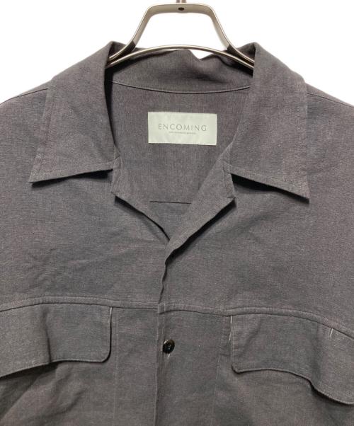 ENCOMING（インカミング）ENCOMING (インカミング) 開襟シャツ グレー サイズ:Ⅼの古着・服飾アイテム