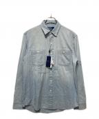 POLO RALPH LAURENポロ・ラルフローレン）の古着「カスタムシャンブレーシャツ」｜インディゴ