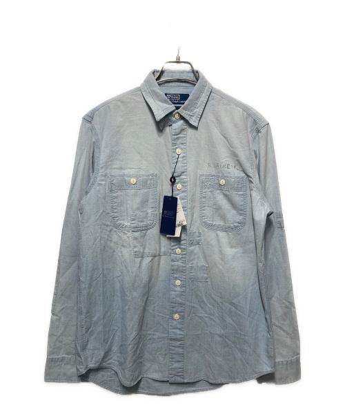 POLO RALPH LAUREN（ポロ・ラルフローレン）POLO RALPH LAUREN (ポロ・ラルフローレン) カスタムシャンブレーシャツ インディゴ サイズ:Ｓの古着・服飾アイテム