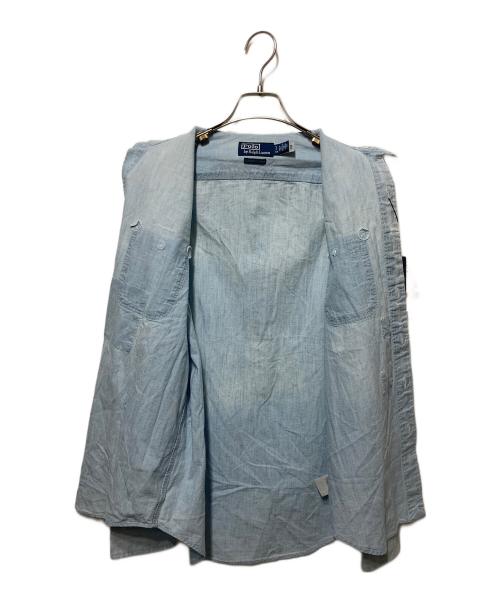 POLO RALPH LAUREN（ポロ・ラルフローレン）POLO RALPH LAUREN (ポロ・ラルフローレン) カスタムシャンブレーシャツ インディゴ サイズ:Ｓの古着・服飾アイテム