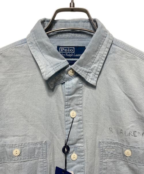 POLO RALPH LAUREN（ポロ・ラルフローレン）POLO RALPH LAUREN (ポロ・ラルフローレン) カスタムシャンブレーシャツ インディゴ サイズ:Ｓの古着・服飾アイテム