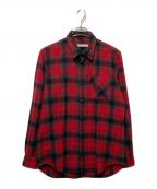 JOHN LAWRENCE SULLIVANジョン ローレンス サリバン）の古着「ウールシャツ」｜ブラック×レッド