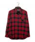JOHN LAWRENCE SULLIVAN（ジョン ローレンス サリバン）の古着「ウールシャツ」｜ブラック×レッド