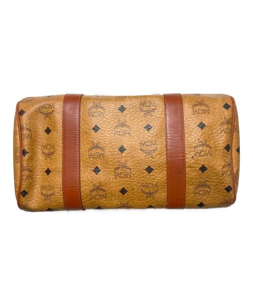 MCM（エムシーエム）MCM (エムシーエム) ヴィセトフ柄ミニボストンバッグ ブラウンの古着・服飾アイテム