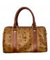 MCM（エムシーエム）の古着「ヴィセトフ柄ミニボストンバッグ」｜ブラウン