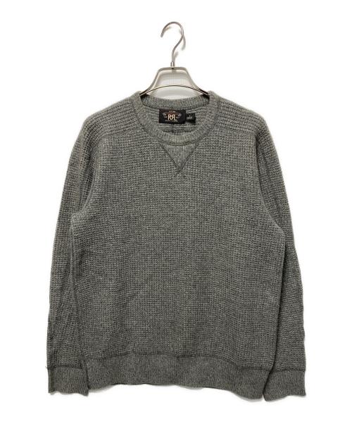 RRL（ダブルアールエル）RRL (ダブルアールエル) ワッフルニット セーター グレー サイズ:Sの古着・服飾アイテム