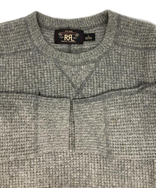 RRL（ダブルアールエル）RRL (ダブルアールエル) ワッフルニット セーター グレー サイズ:Sの古着・服飾アイテム