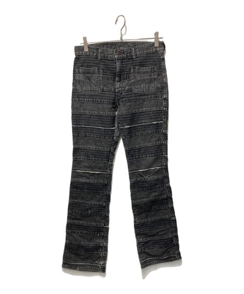 Hysteric Glamour（ヒステリックグラマー）Hysteric Glamour (ヒステリックグラマー) KINKY ウミヘビフレアデニムパンツ ブラック サイズ:27インチの古着・服飾アイテム