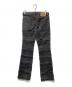 中古・古着 Hysteric Glamour (ヒステリックグラマー) KINKY ウミヘビフレアデニムパンツ ブラック サイズ:27インチ：15000円