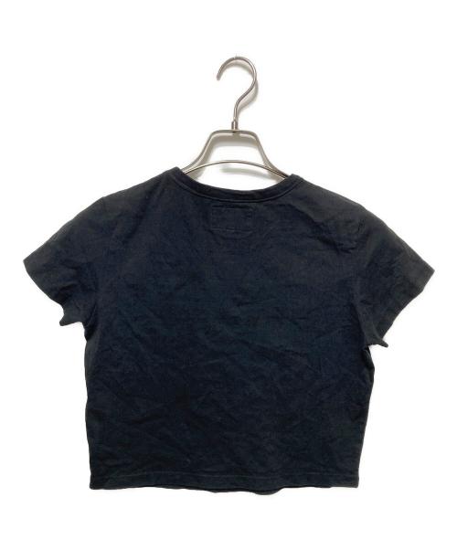 Matin Kim（マーティン・キム）Matin Kim (マーティン・キム) クロップドプリントTシャツ ブラック サイズ:freeの古着・服飾アイテム