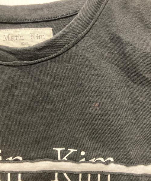 Matin Kim（マーティン・キム）Matin Kim (マーティン・キム) クロップドプリントTシャツ ブラック サイズ:freeの古着・服飾アイテム