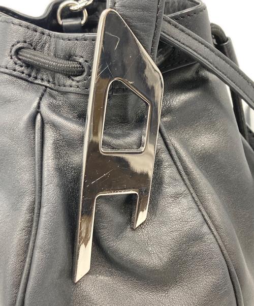 DIESEL（ディーゼル）DIESEL (ディーゼル) Nelli バケット巾着バッグ ブラックの古着・服飾アイテム