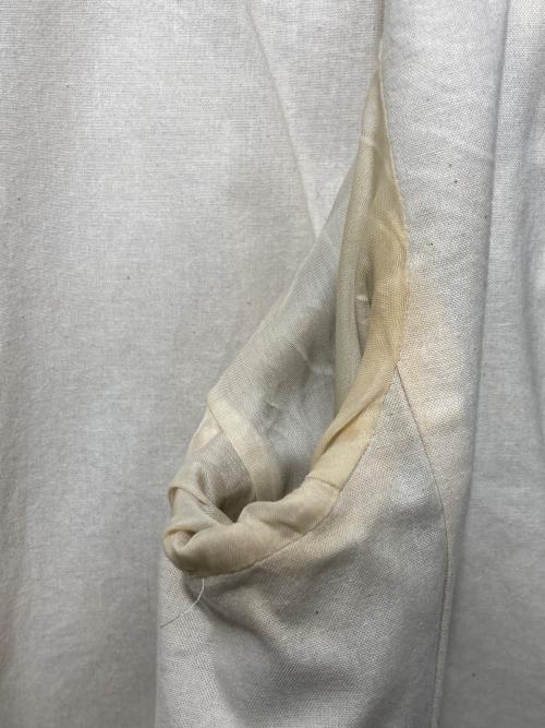 MACPHEE（マカフィー）MACPHEE (マカフィー) フラワーカモフラージュプリント ノーカラージャケット ベージュ×ブラウン サイズ:36の古着・服飾アイテム