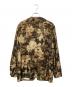 MACPHEE (マカフィー) フラワーカモフラージュプリント ノーカラージャケット ベージュ×ブラウン サイズ:36：5000円