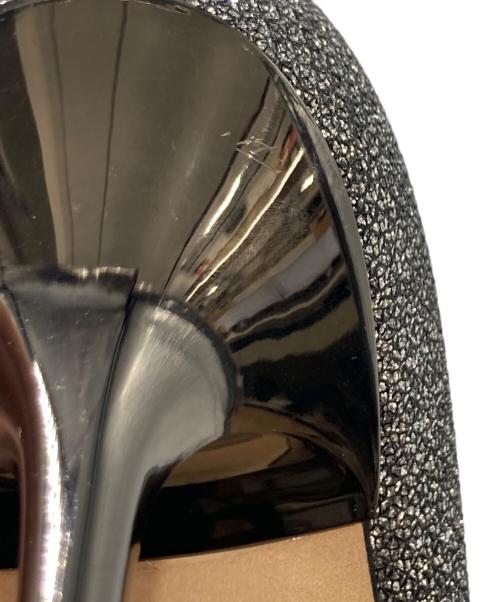 JIMMY CHOO（ジミーチュウ）JIMMY CHOO (ジミーチュウ) グリッターパンプス シルバー サイズ:38の古着・服飾アイテム