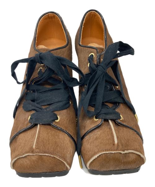 KIDS LOVE GAITE（キッズラブゲイト）KIDS LOVE GAITE (キッズラブゲイト) The Curiosity Shop ヒールハラコシューズ ブラウン サイズ:6 1/2の古着・服飾アイテム