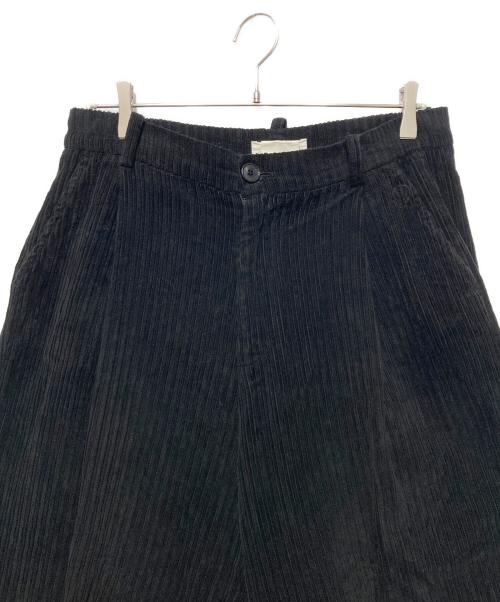 eunoia（ユノイア）eunoia (ユノイア) コーデュロイパンツ ブラック サイズ:Ｍの古着・服飾アイテム