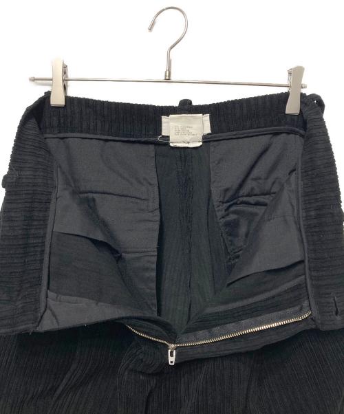 eunoia（ユノイア）eunoia (ユノイア) コーデュロイパンツ ブラック サイズ:Ｍの古着・服飾アイテム