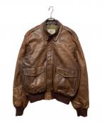 Golden Bearゴールデンベア）の古着「A-2タイプレザージャケット」｜ブラウン