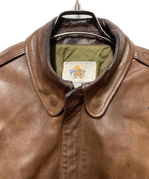 Golden Bear（ゴールデンベア）Golden Bear (ゴールデンベア) A-2タイプレザージャケット ブラウン サイズ:42の古着・服飾アイテム