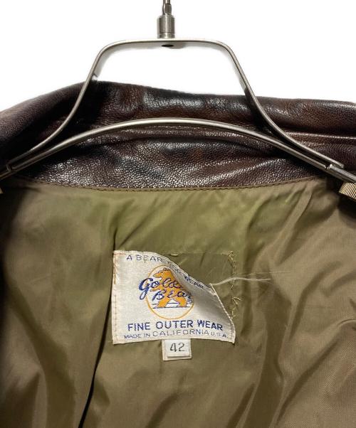 Golden Bear（ゴールデンベア）Golden Bear (ゴールデンベア) A-2タイプレザージャケット ブラウン サイズ:42の古着・服飾アイテム