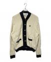 ）の古着「FARO POCKET BOUCLE CARDIGAN」｜ブラック×ホワイト