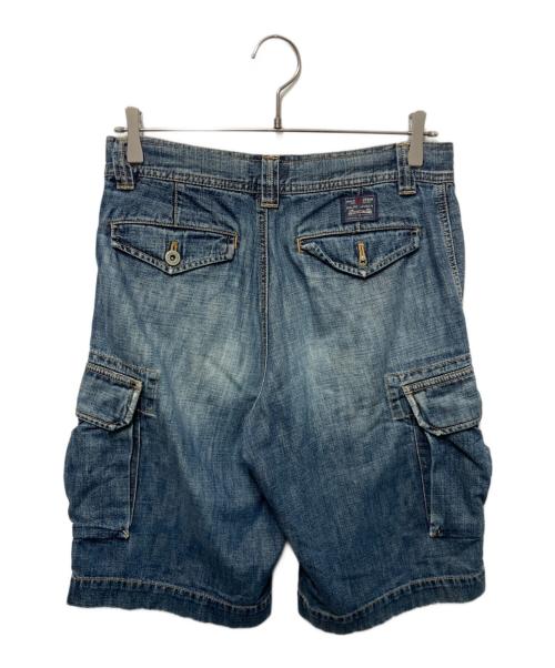 POLO RALPH LAUREN（ポロ・ラルフローレン）POLO RALPH LAUREN (ポロ・ラルフローレン) デニムカーゴショーツ インディゴ サイズ:170の古着・服飾アイテム