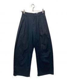 6(ROKU) BEAUTY&YOUTH（ロク ビューティーアンドユース）の古着「タックパンツ」｜ネイビー
