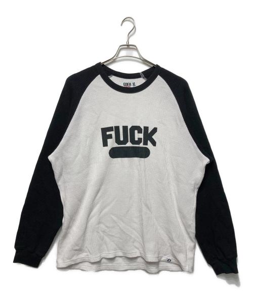 SUPREME（シュプリーム）SUPREME (シュプリーム) GOODENOUGH サーマルカットソー ホワイト×ブラック サイズ:XLの古着・服飾アイテム