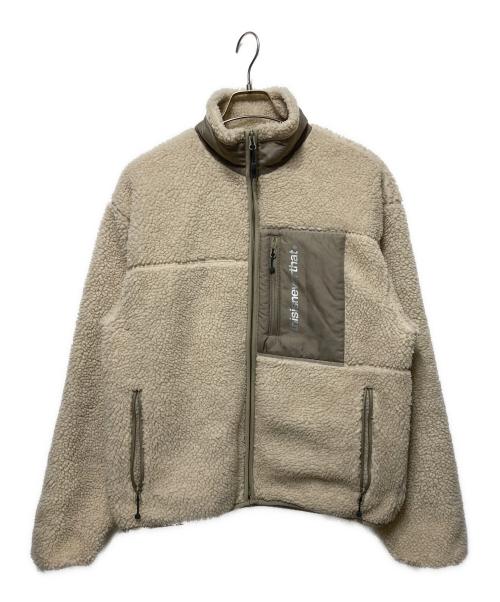 thisisneverthat（ディスイズネバーザット）thisisneverthat (ディスイズネバーザット) ボアジャケット ベージュ サイズ:Ｌの古着・服飾アイテム