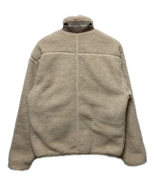 thisisneverthat（ディスイズネバーザット）thisisneverthat (ディスイズネバーザット) ボアジャケット ベージュ サイズ:Ｌの古着・服飾アイテム