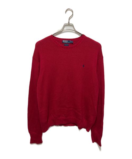 POLO RALPH LAUREN（ポロ・ラルフローレン）POLO RALPH LAUREN (ポロ・ラルフローレン) ニット レッド サイズ:XXLの古着・服飾アイテム