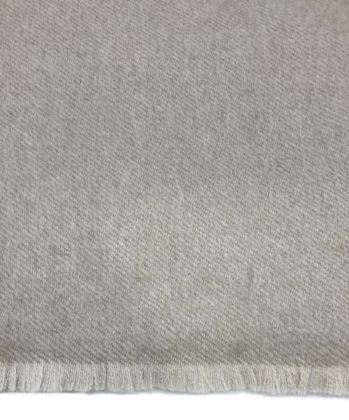 ASAUCE MELER（アソースメレ）ASAUCE MELER (アソースメレ) ヤク×アルパカシャンブレーシャギーストール ベージュの古着・服飾アイテム