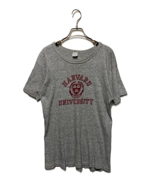 Champion（チャンピオン）Champion (チャンピオン) 80’S 3段染み込みプリントTEE グレー サイズ:Mの古着・服飾アイテム