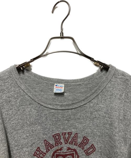 Champion（チャンピオン）Champion (チャンピオン) 80’S 3段染み込みプリントTEE グレー サイズ:Mの古着・服飾アイテム
