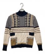 Mame Kurogouchiマメクロゴウチ）の古着「PEDICEL JACQUARD PULLOVER」｜ベージュ