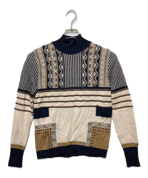 Mame Kurogouchi（マメクロゴウチ）Mame Kurogouchi (マメクロゴウチ) PEDICEL JACQUARD PULLOVER ベージュ サイズ:2の古着・服飾アイテム