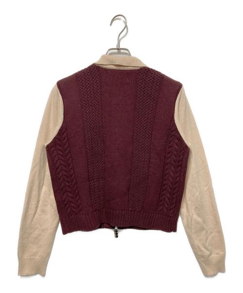 BoTT（ボット）BoTT (ボット) TTT MSW (ティー) ジップカーディガン ブラウン サイズ:Sの古着・服飾アイテム